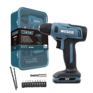 Furadeira e Parafusadeira Wesco WS2550K a Bateria 12V 3/8" com Carregador e Acessórios  4.4 (666)