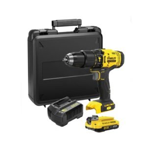 Furadeira e Parafusadeira de Impacto Stanley SCD711D1K-BR a Bateria 20V 1/2" com Maleta, Bateria e Carregador